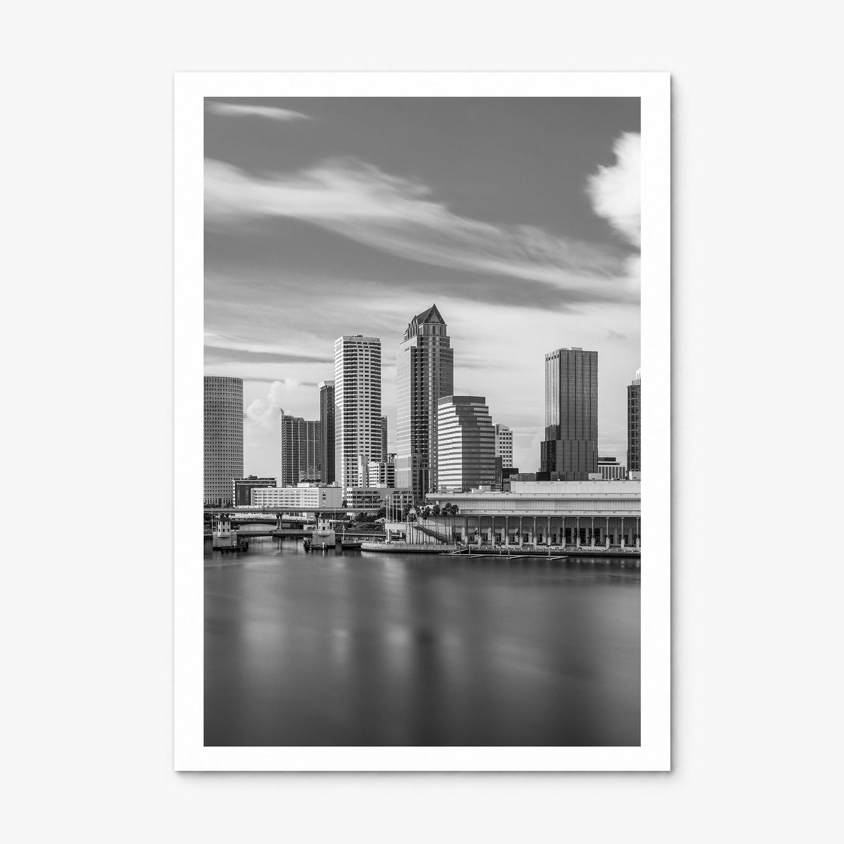 Tampa Bay Photo Poster, print only (unframed), white border