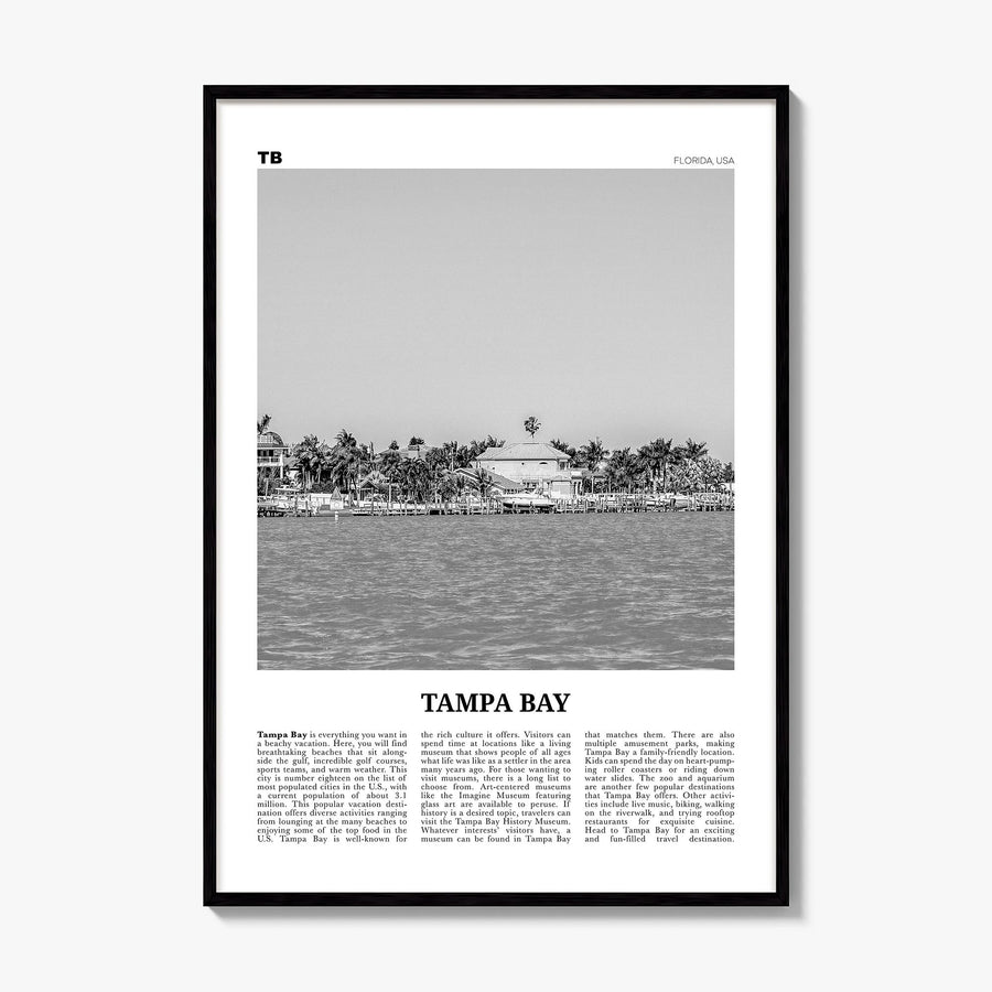 Tampa Bay Newspaper Poster, framed poster mockup