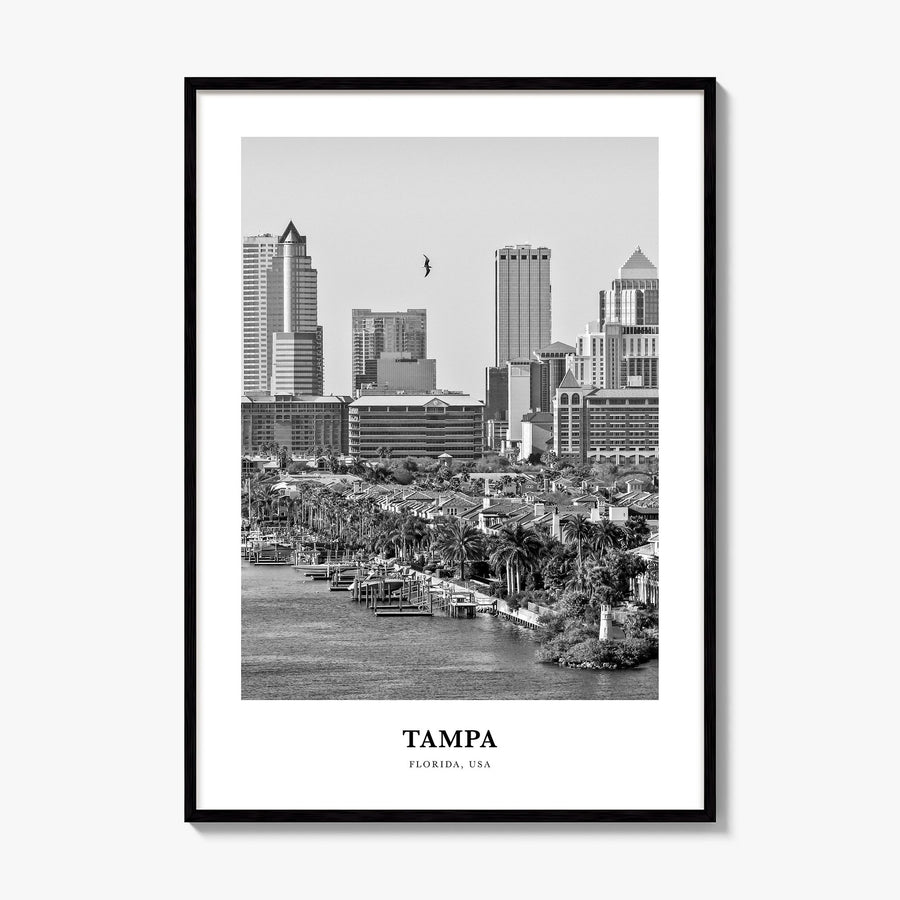 Tampa Classic No 4 Poster, framed poster mockup