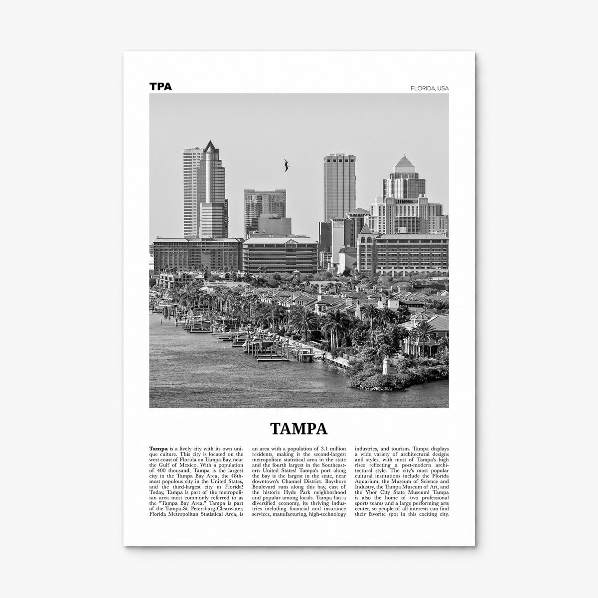 Tampa Newspaper No 1 Poster, print only (unframed)