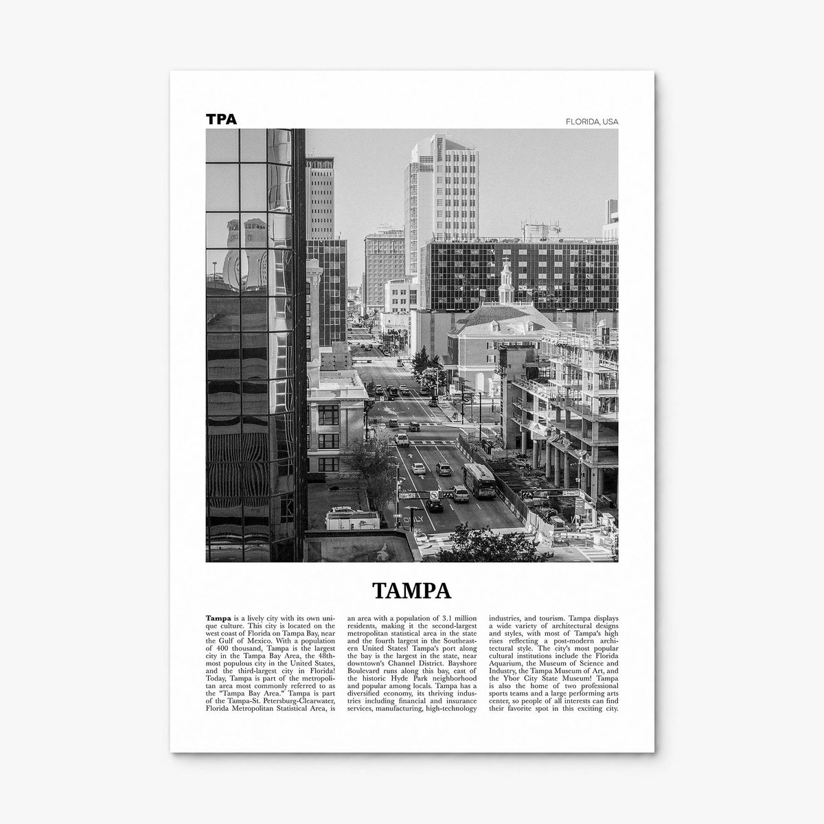 Tampa Newspaper No 4 Poster, print only (unframed)