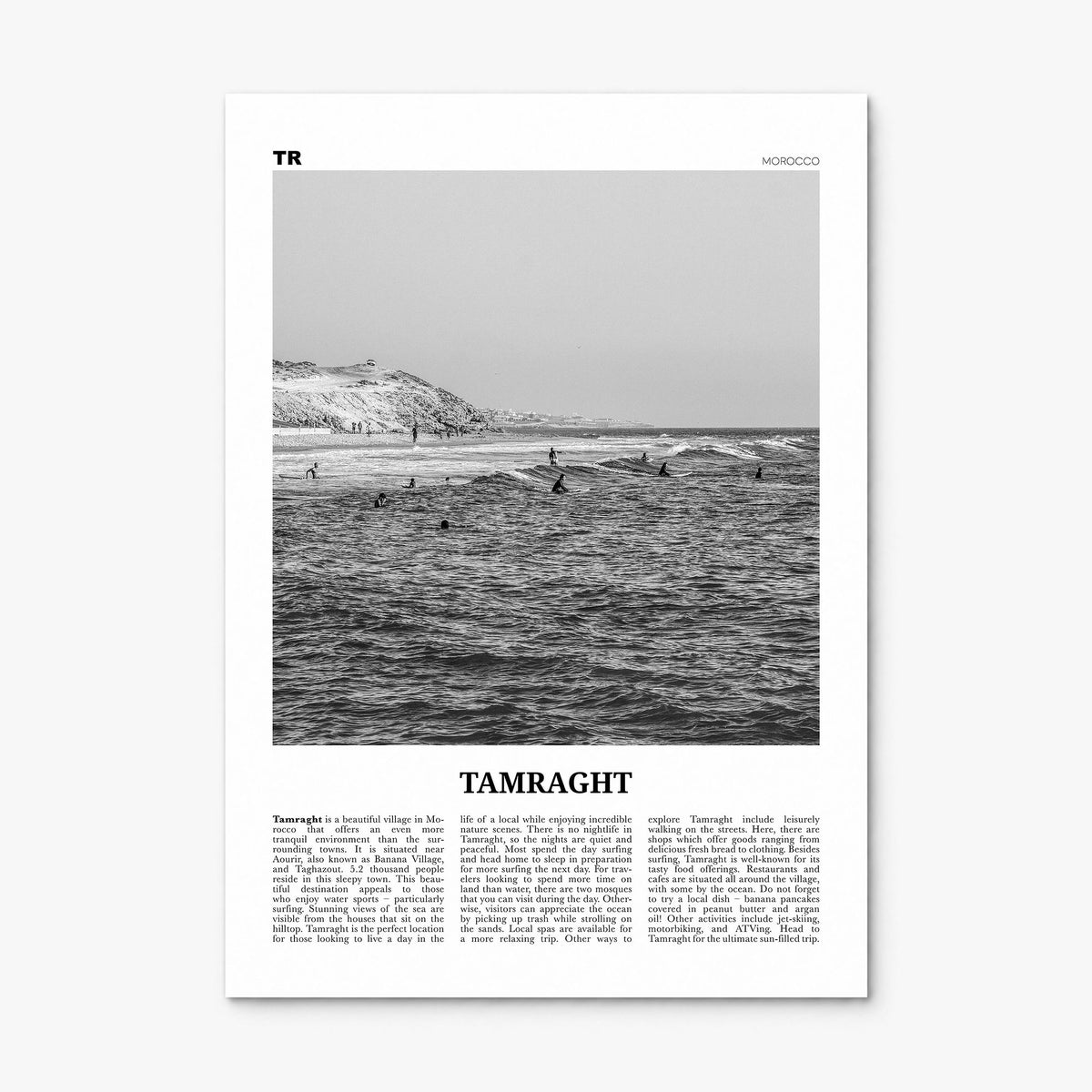 Tamraght Newspaper Poster, print only (unframed)
