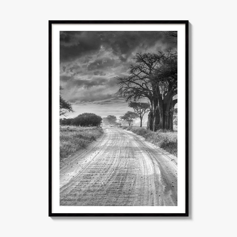 Tanzania Photo Poster, framed poster mockup, white border