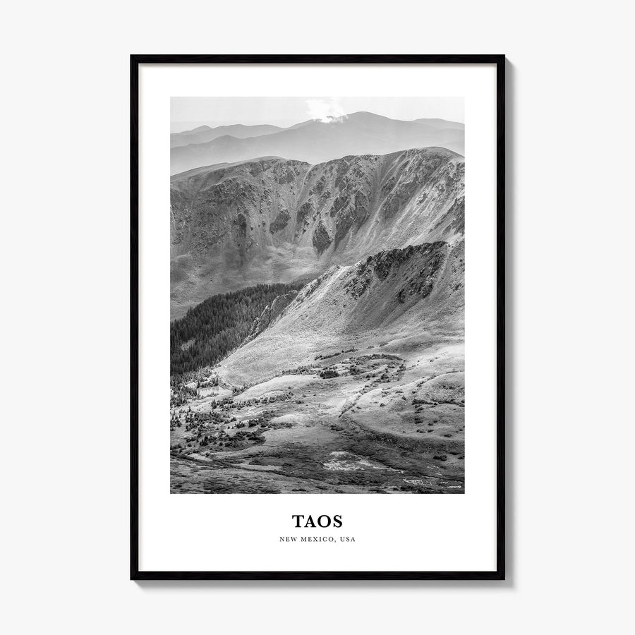 Taos Classic Poster, framed poster mockup