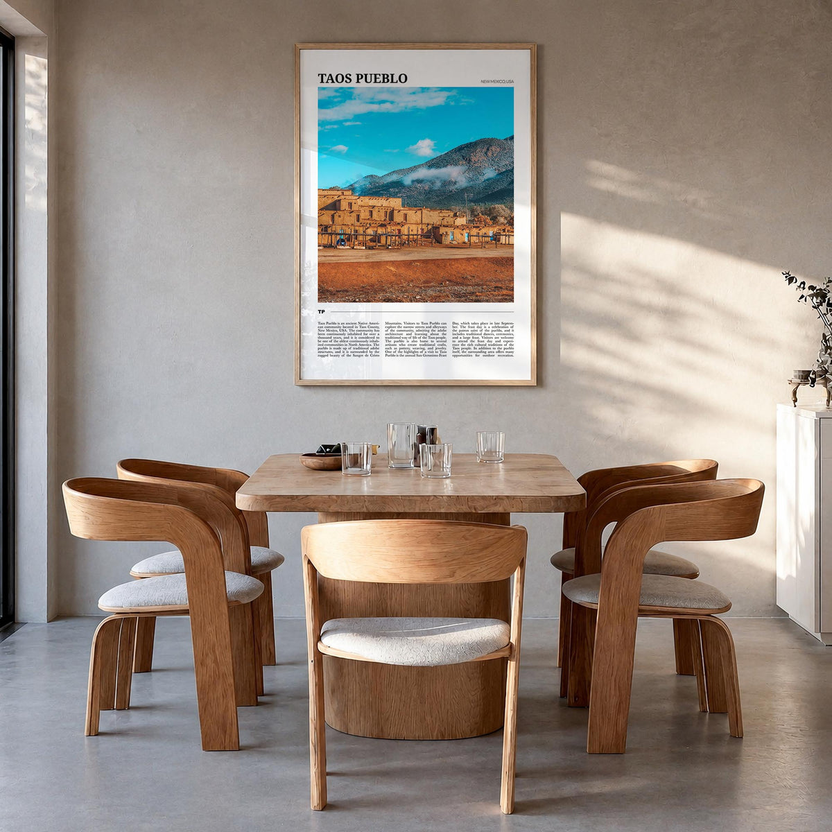 Taos Pueblo Travel Poster