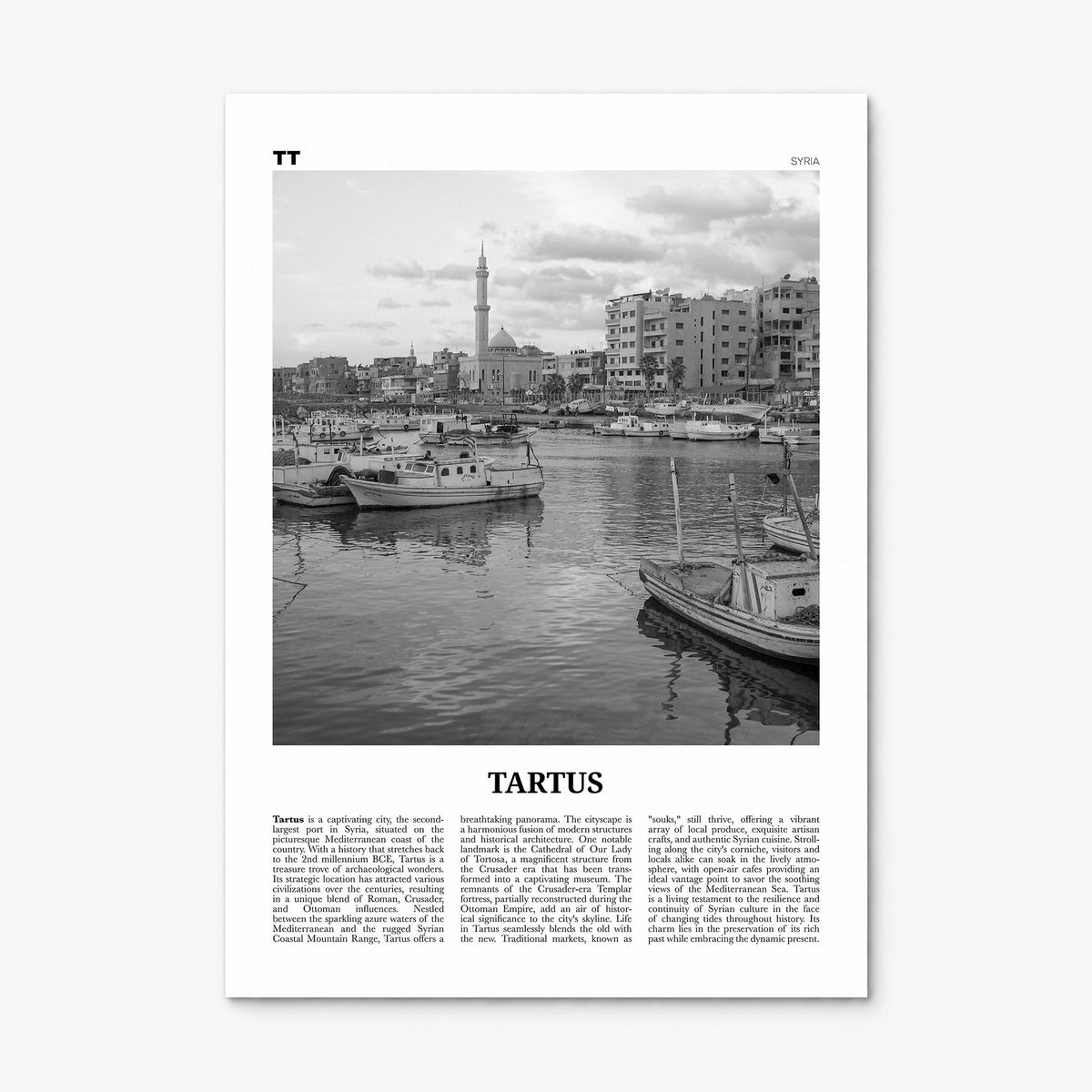 Tartus Newspaper Poster, print only (unframed)