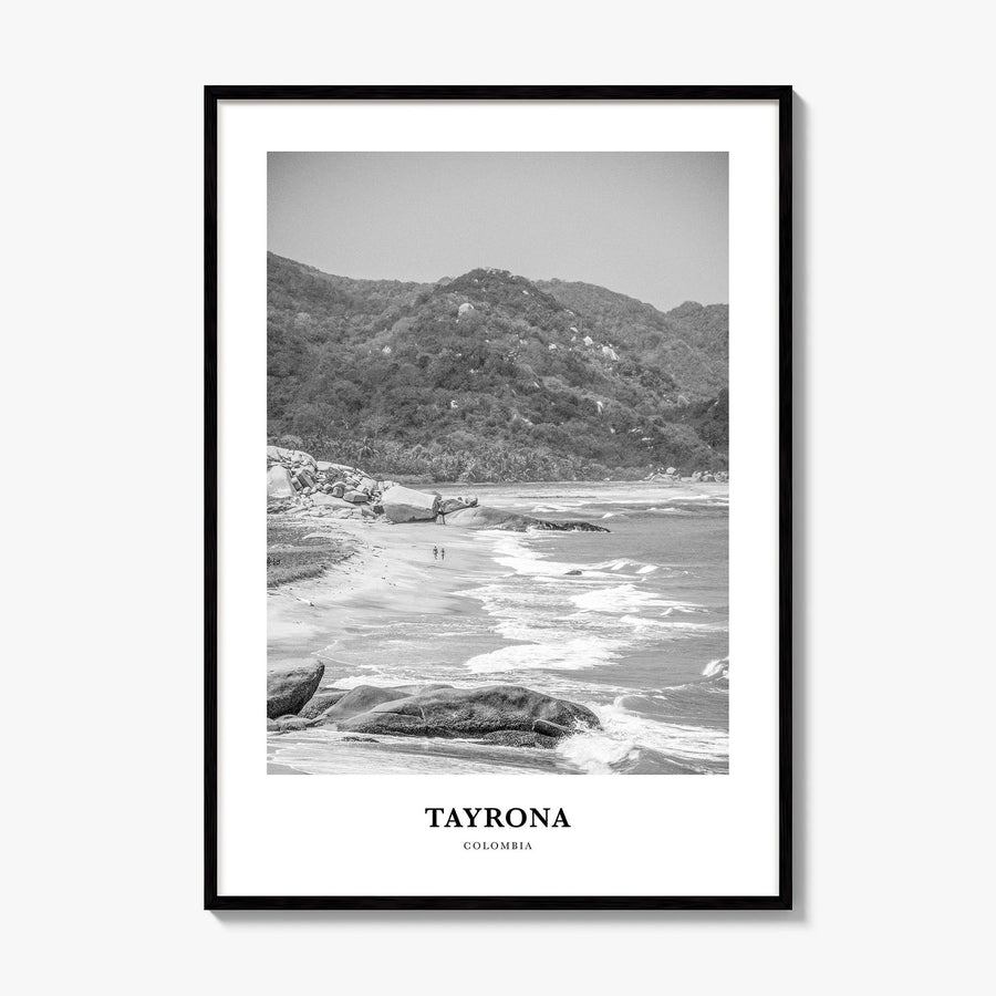 Tayrona National Natural Park Classic Poster, framed poster mockup