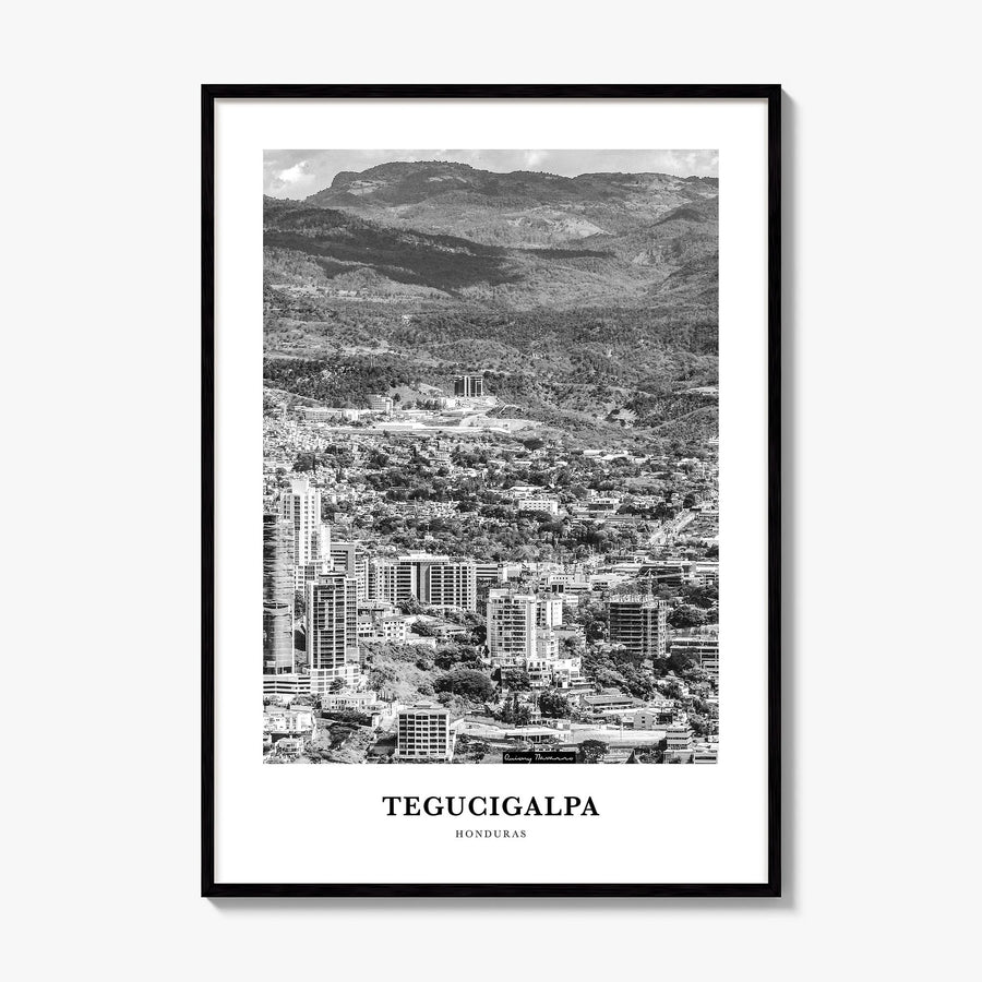 Tegucigalpa Classic Poster, framed poster mockup