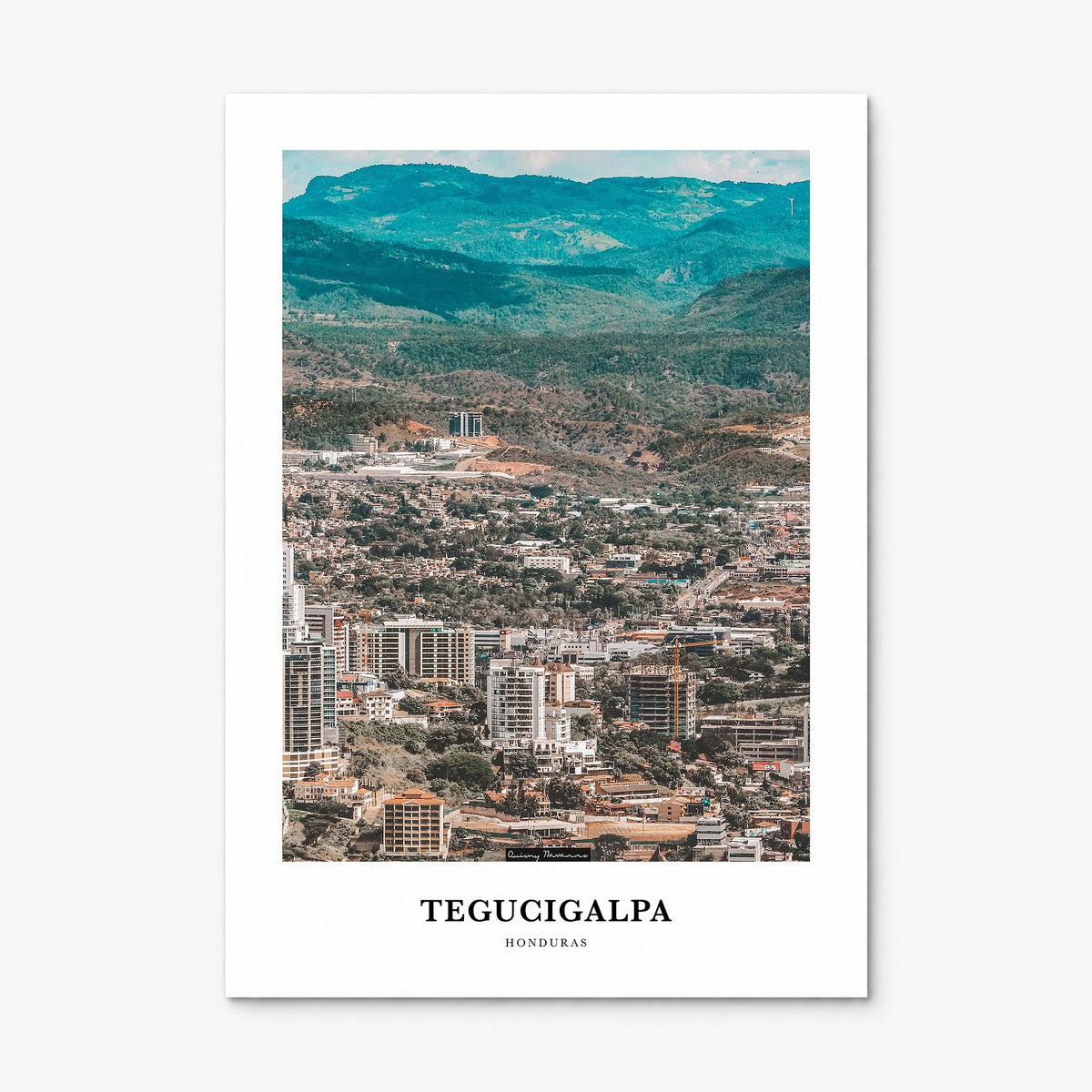 Tegucigalpa Classic Poster, print only (unframed)