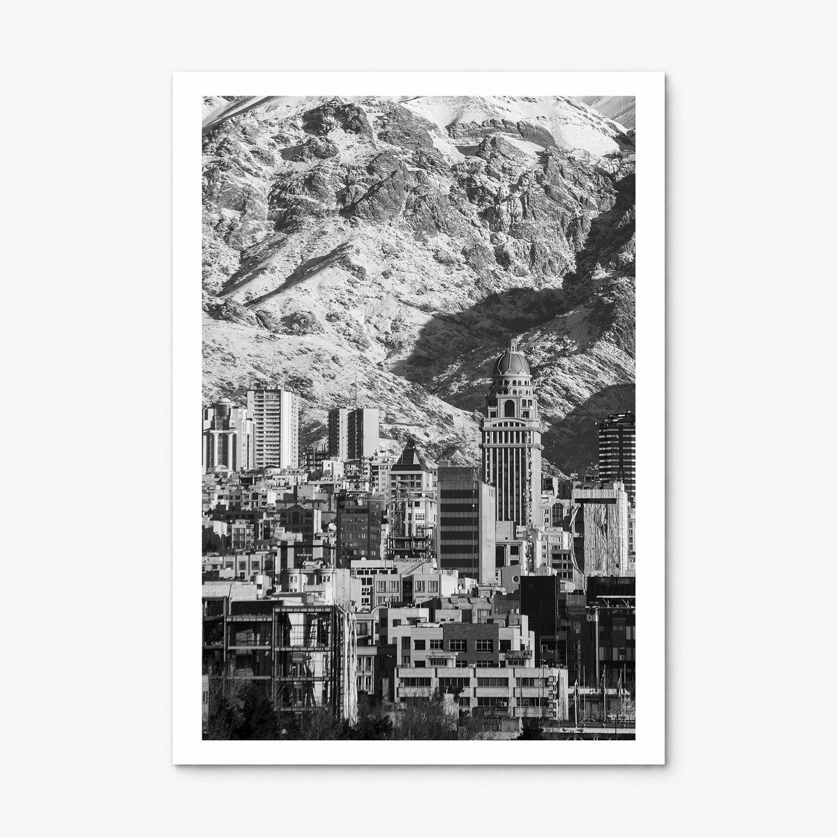 Tehran Photo Poster, print only (unframed), white border