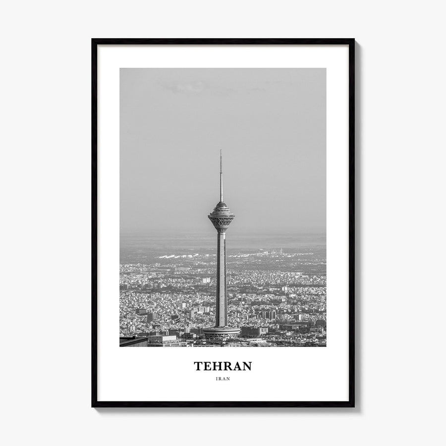 Tehran Classic Poster, framed poster mockup