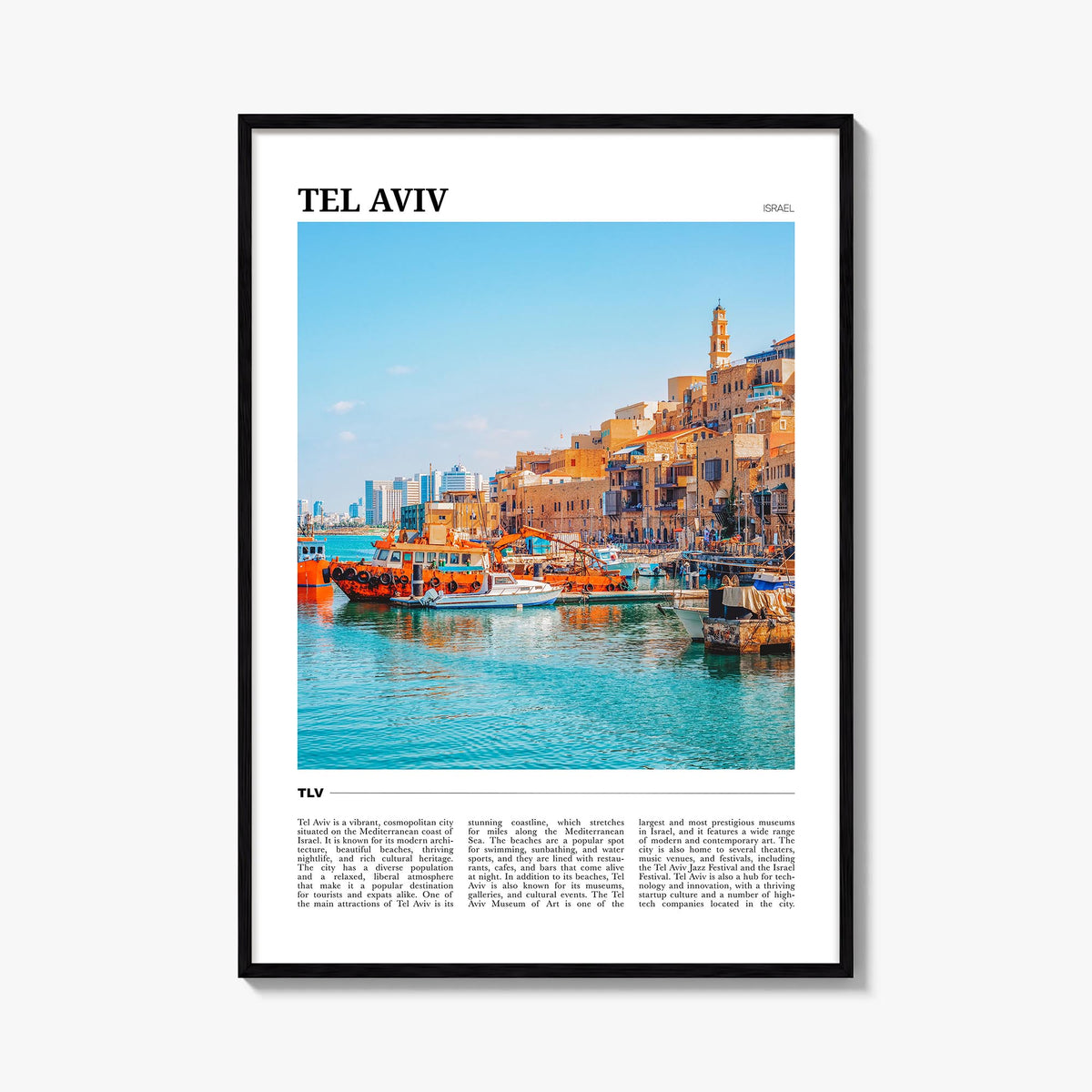 Tel Aviv Travel Poster