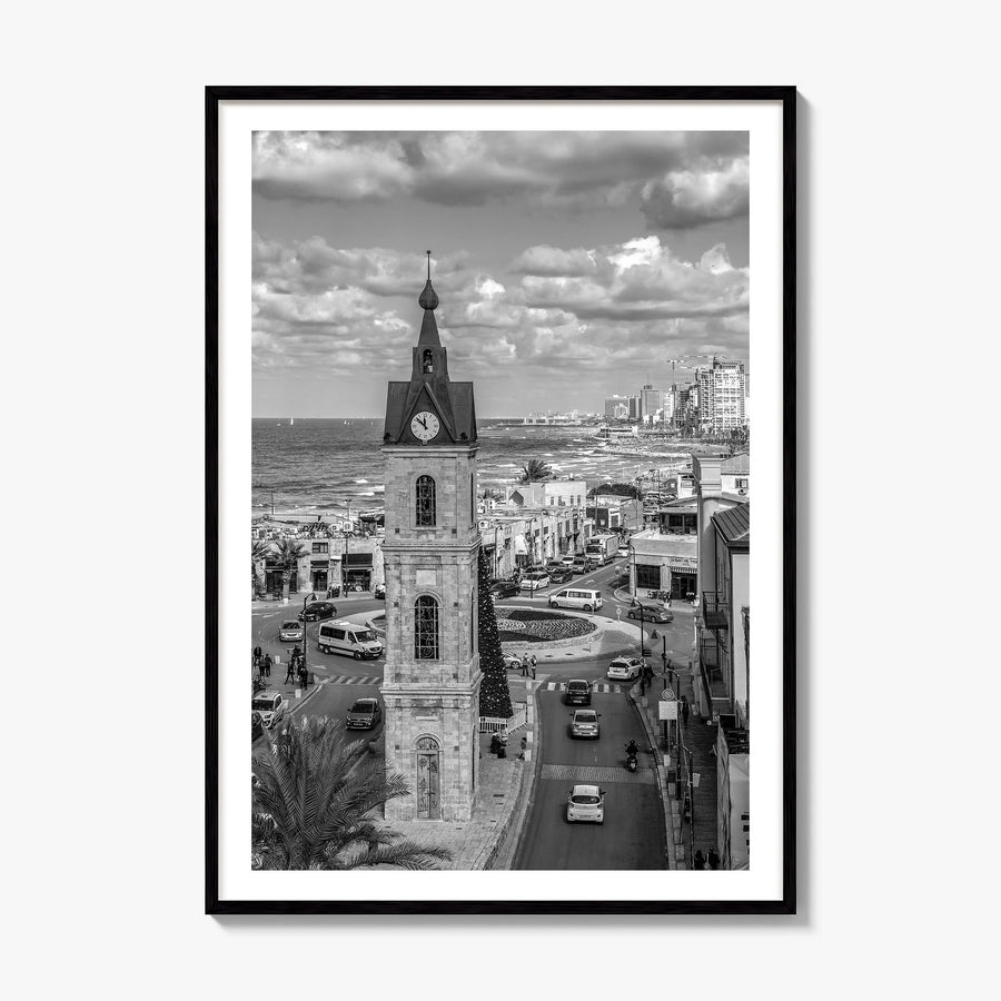 Tel Aviv Photo No 2 Poster, framed poster mockup, white border
