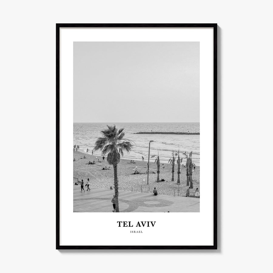 Tel Aviv Classic No 1 Poster, framed poster mockup