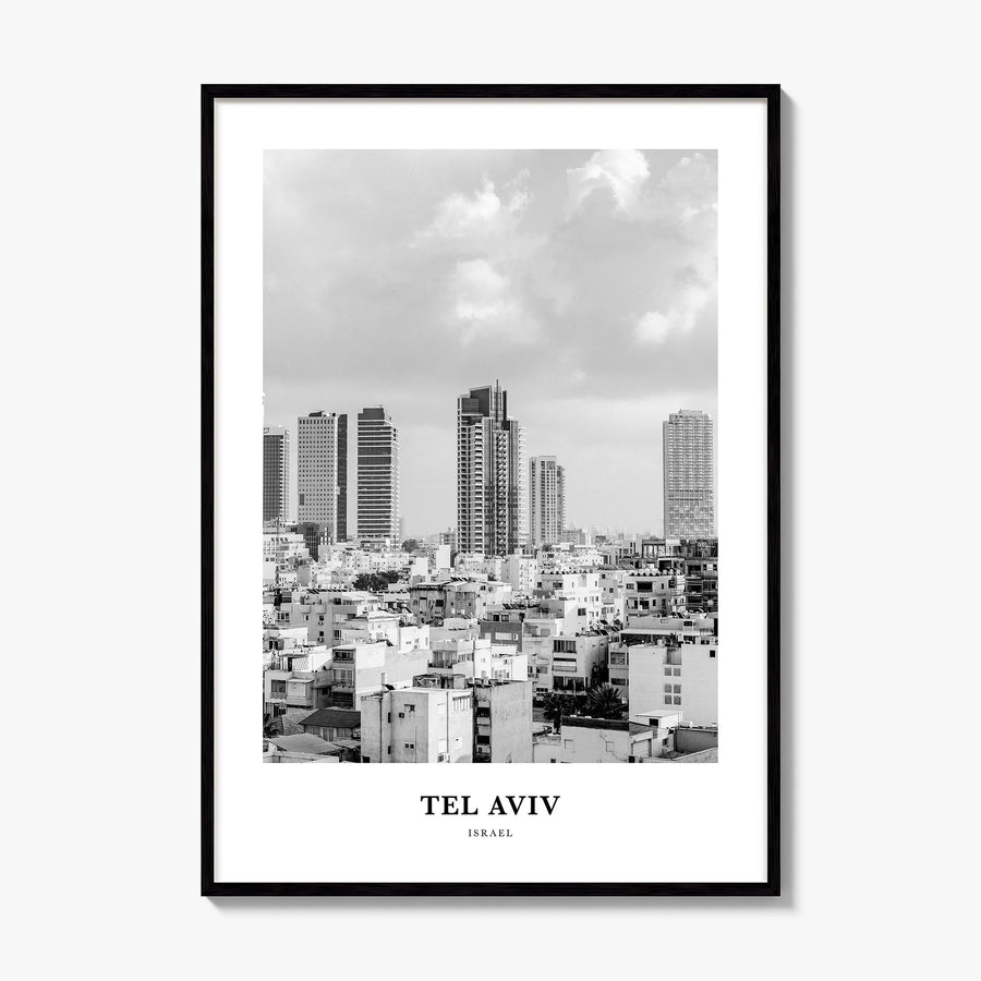 Tel Aviv Classic No 2 Poster, framed poster mockup