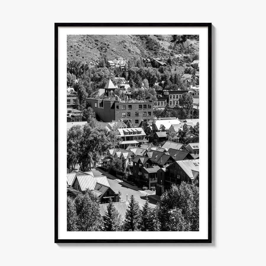Telluride Photo No 1 Poster, framed poster mockup, white border