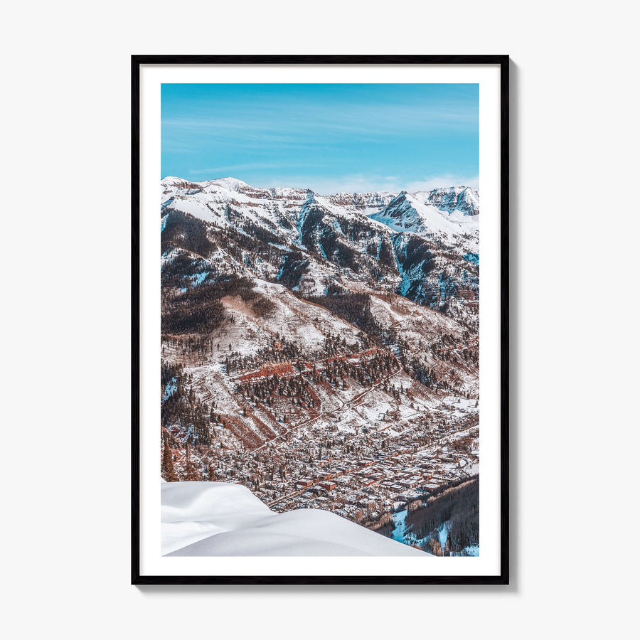 Telluride Photo No 1 Poster, framed poster mockup, white border