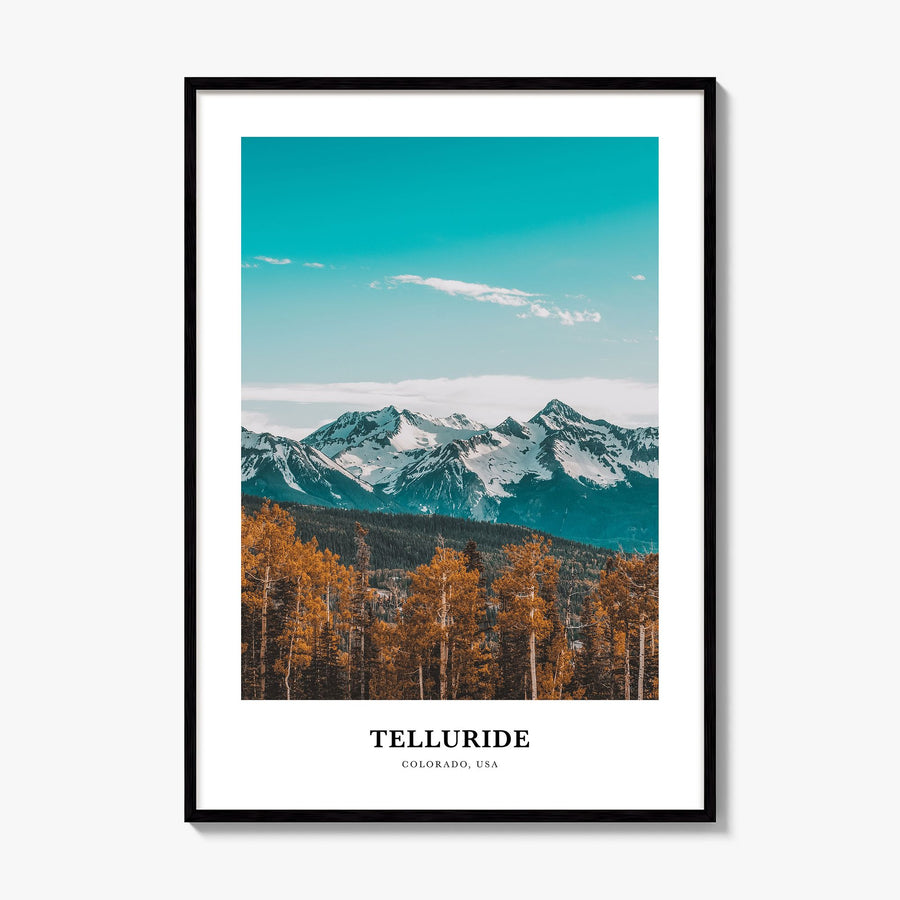 Telluride Classic Poster, framed poster mockup