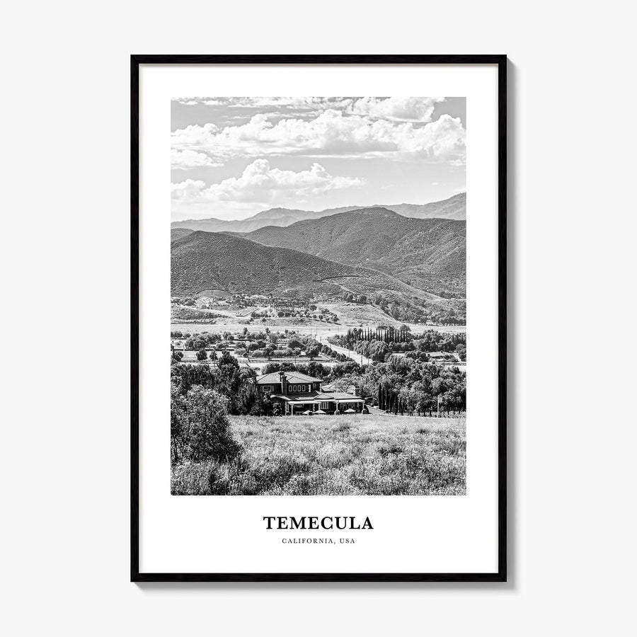 Temecula Classic Poster, framed poster mockup