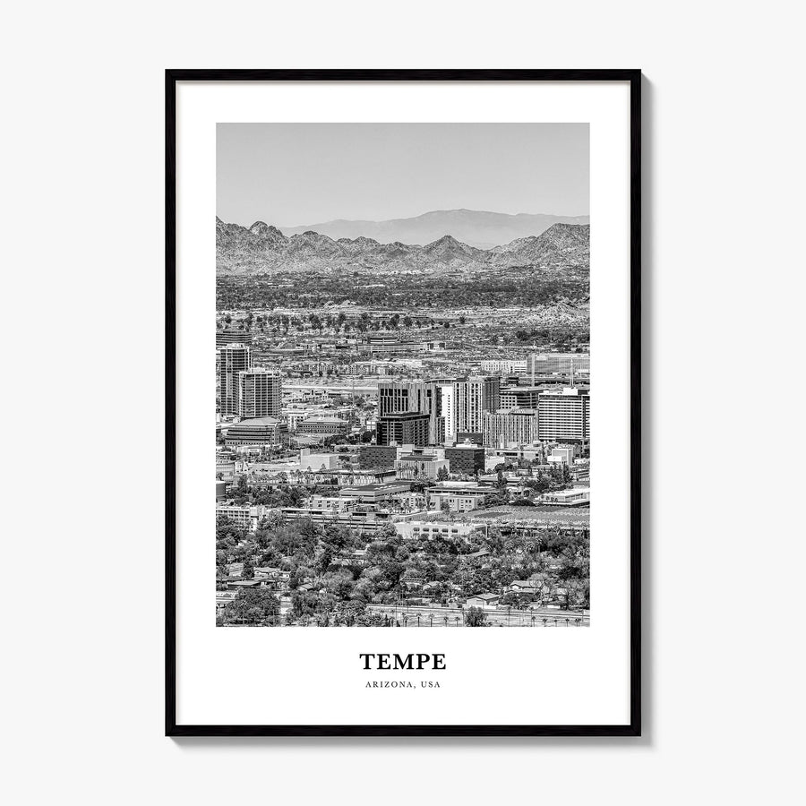 Tempe Classic Poster, framed poster mockup