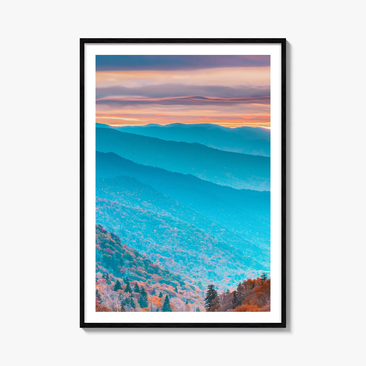 Tennessee no. 1 colorful photo poster of United States – vertical wall art, unframed print shown in interior mockup