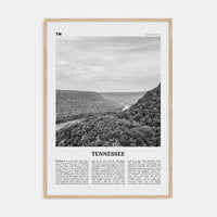 Tennessee No 1 Poster Natural Wood / 8x12 in Nbourhood Travel B&W Poster