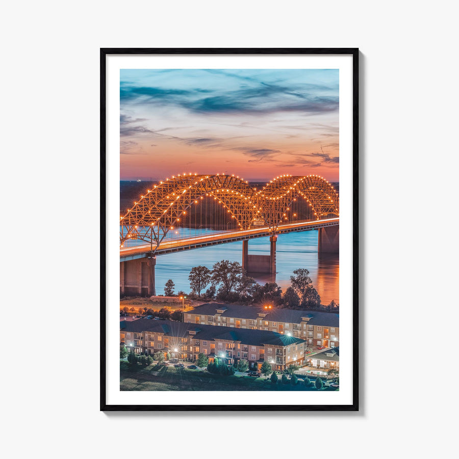 Tennessee no. 2 colorful photo poster of United States – vertical wall art, unframed print shown in interior mockup