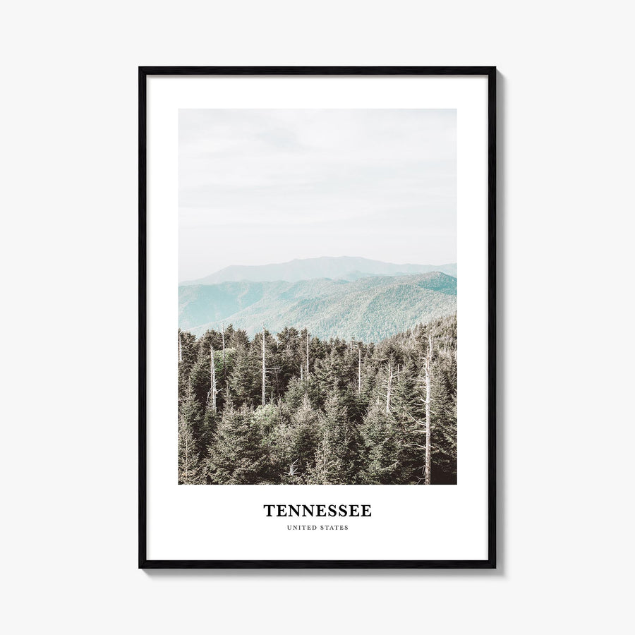 Tennessee no. 3 colorful classic poster of United States – vertical wall art, unframed print shown in interior mockup