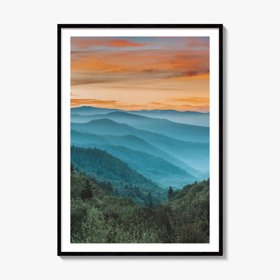 Tennessee Photo No 3 Poster, framed poster mockup, white border