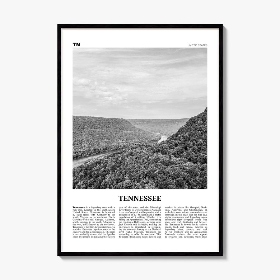 Tennessee Newspaper No 1 Poster, framed poster mockup