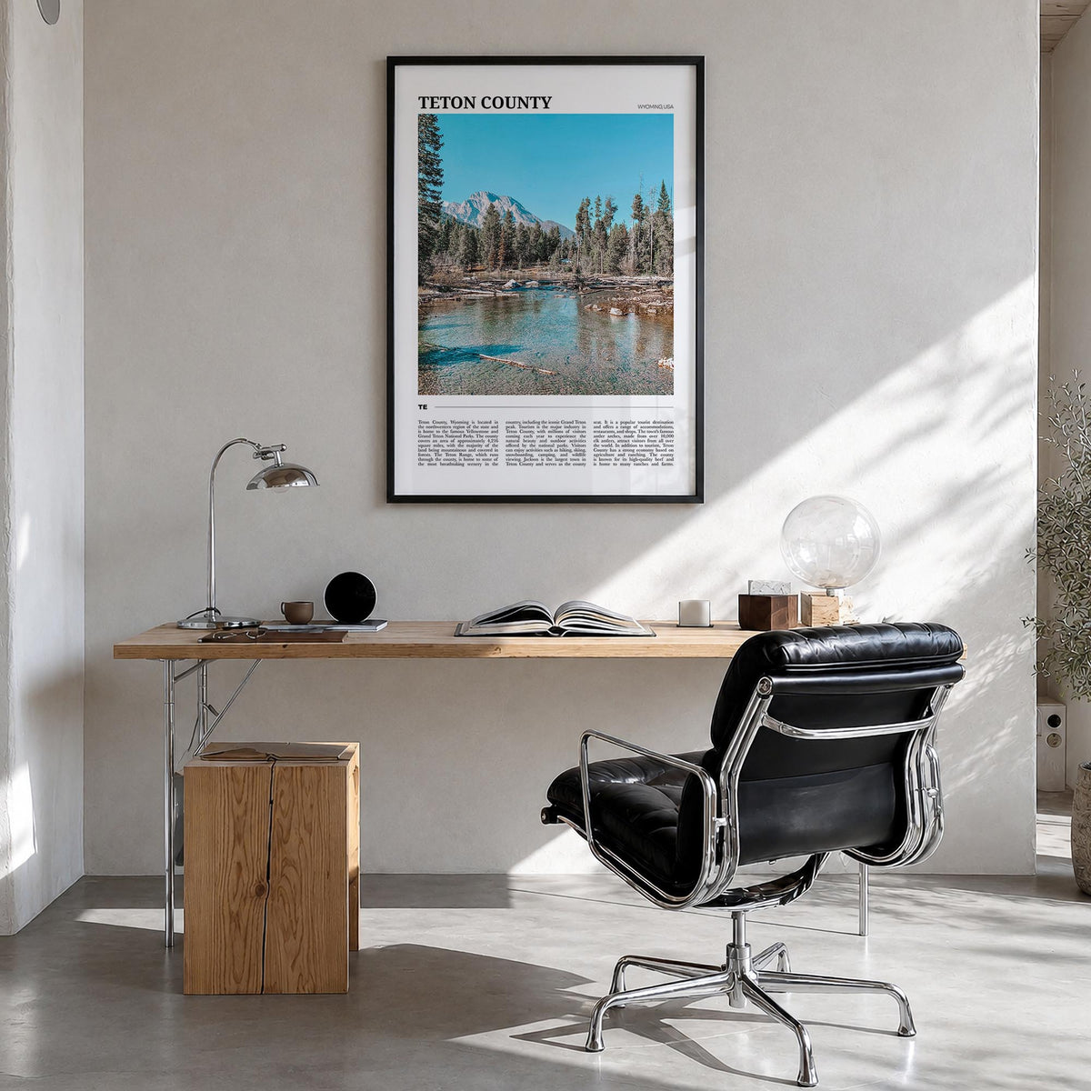 Teton County Travel Poster