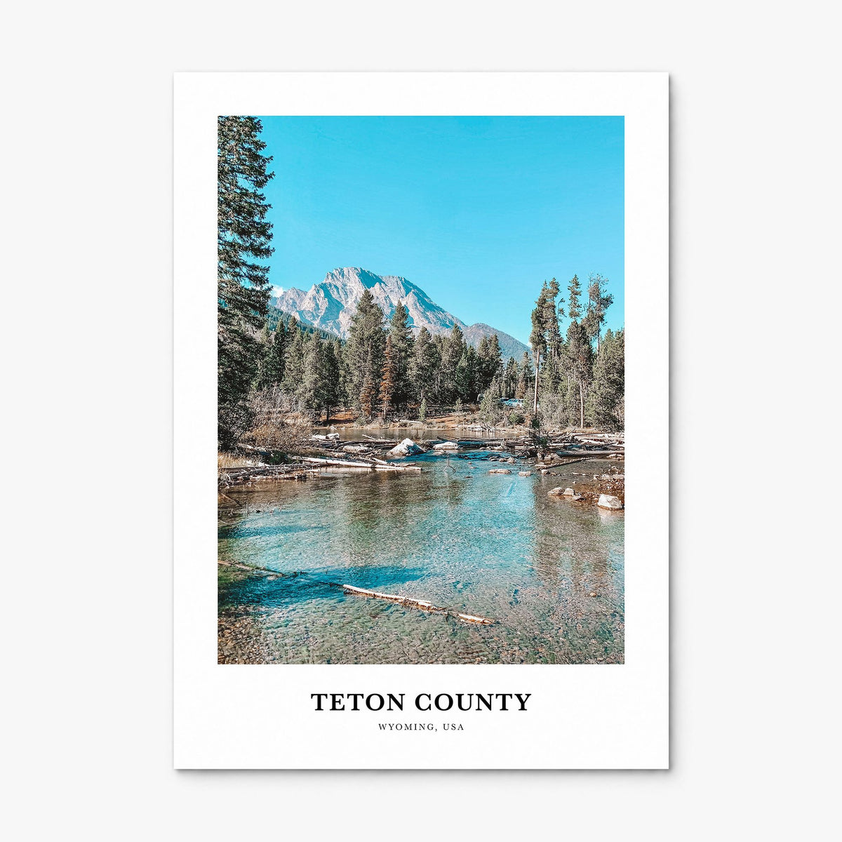 Teton County Classic Poster, print only (unframed)