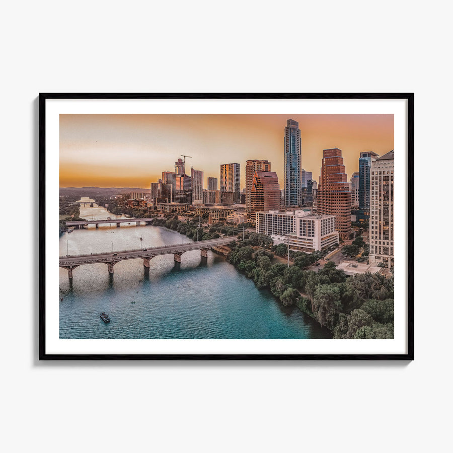 Texas Photo Poster, framed poster mockup, white border