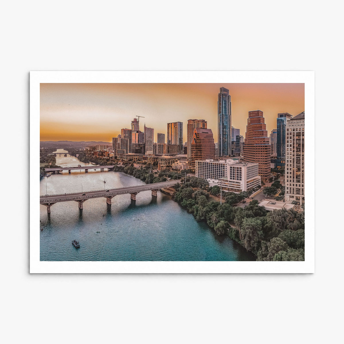 Texas Photo Poster, print only (unframed), white border