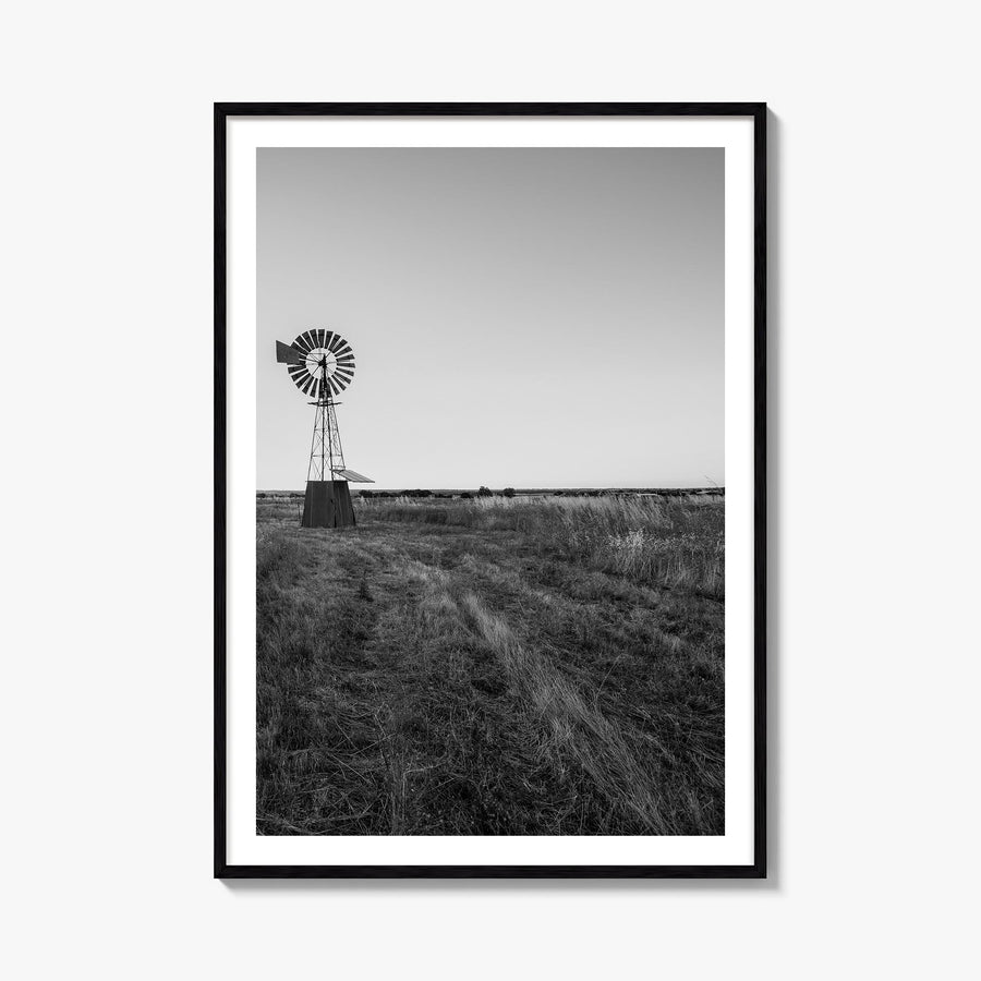 Texas no. 2 black & white photo poster of United States – vertical wall art, unframed print shown in interior mockup
