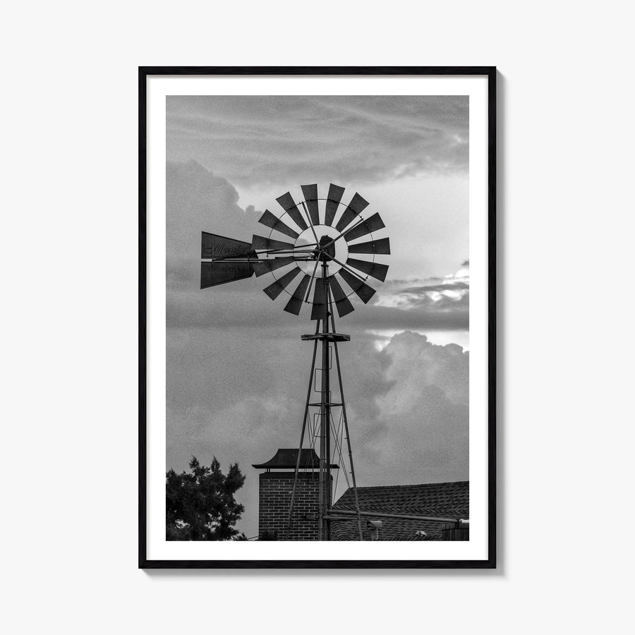 Texas no. 4 black & white photo poster of United States – vertical wall art, unframed print shown in interior mockup