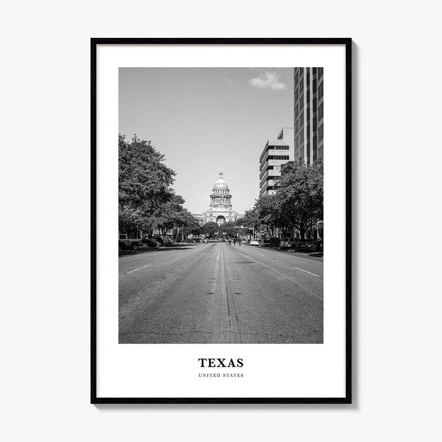 Texas Classic No 1 Poster, framed poster mockup