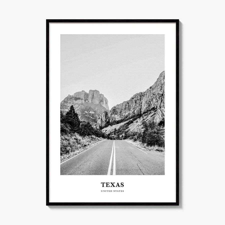 Texas Classic No 2 Poster, framed poster mockup