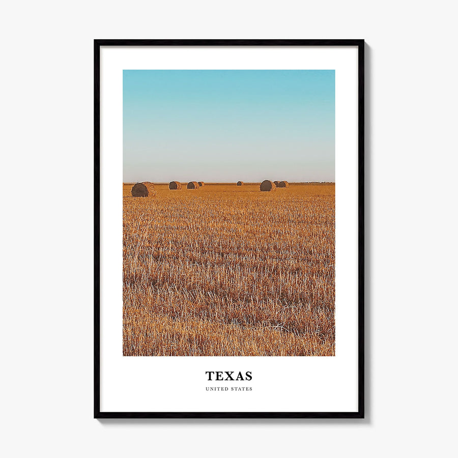 Texas Classic No 2 Poster, framed poster mockup