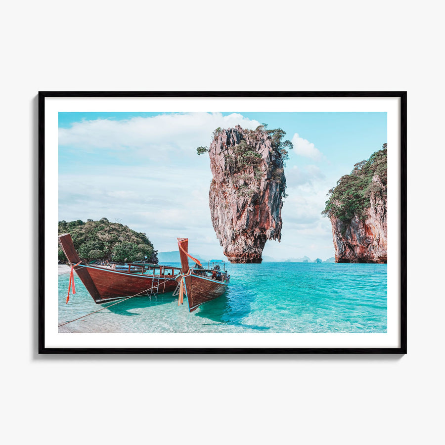 Thailand Photo Poster, framed poster mockup, white border