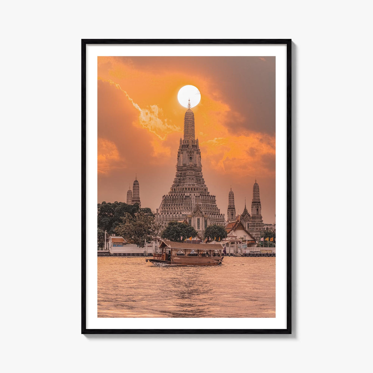 Thailand no. 2 colorful photo poster of Asia – vertical wall art, unframed print shown in interior mockup