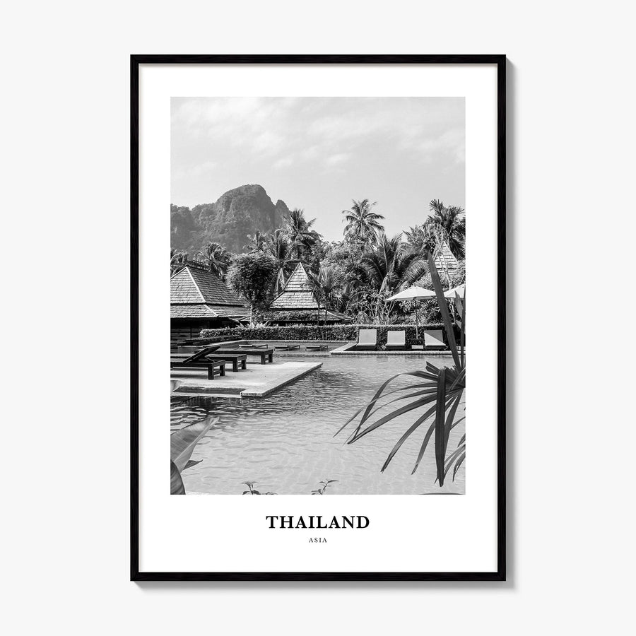 Thailand Classic No 3 Poster, framed poster mockup