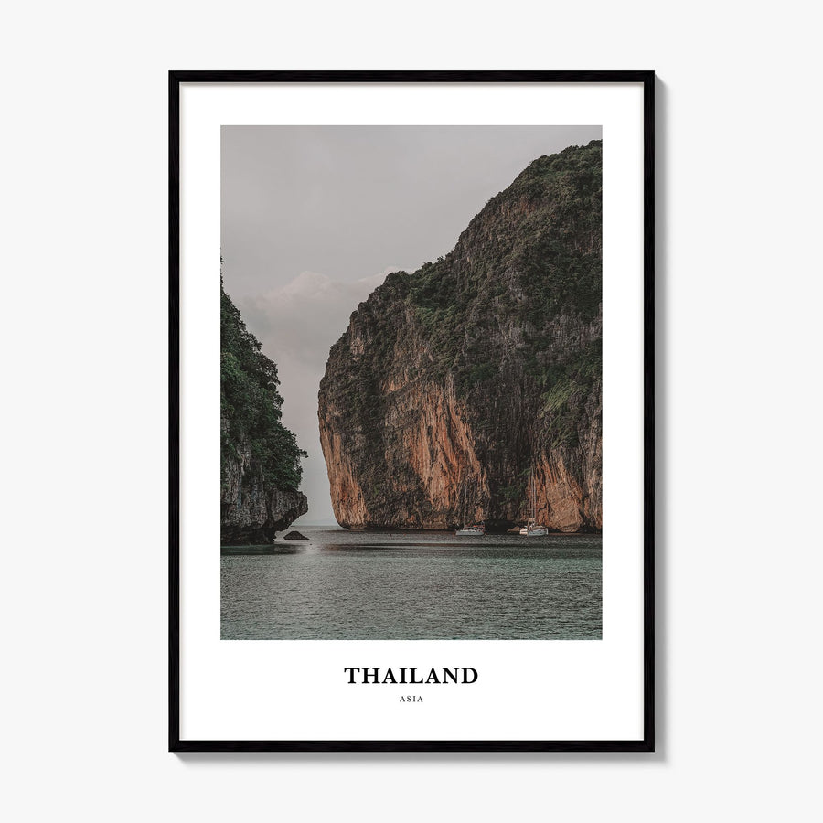Thailand Classic Poster, framed poster mockup