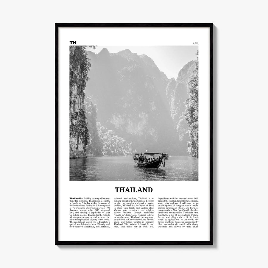 Thailand Newspaper No 1 Poster, framed poster mockup
