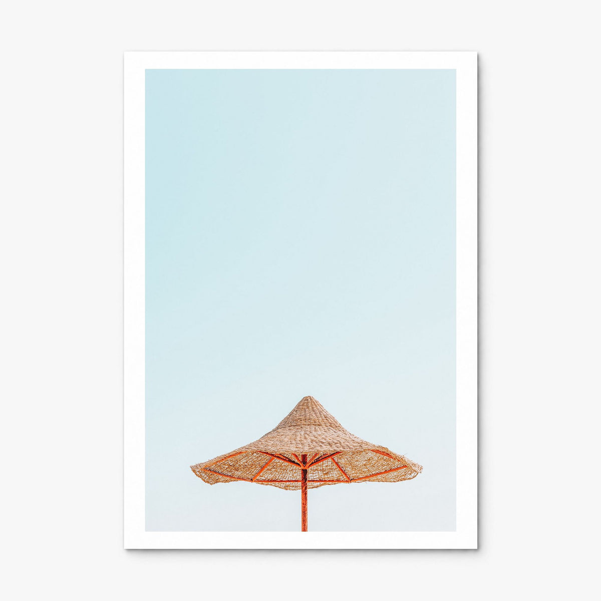Thatched Hut Photo Poster, print only (unframed), white border