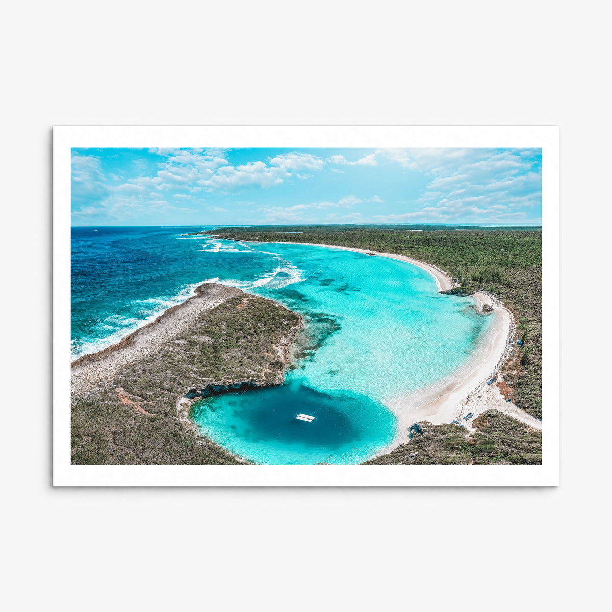 The Bahamas Photo Poster, print only (unframed), white border