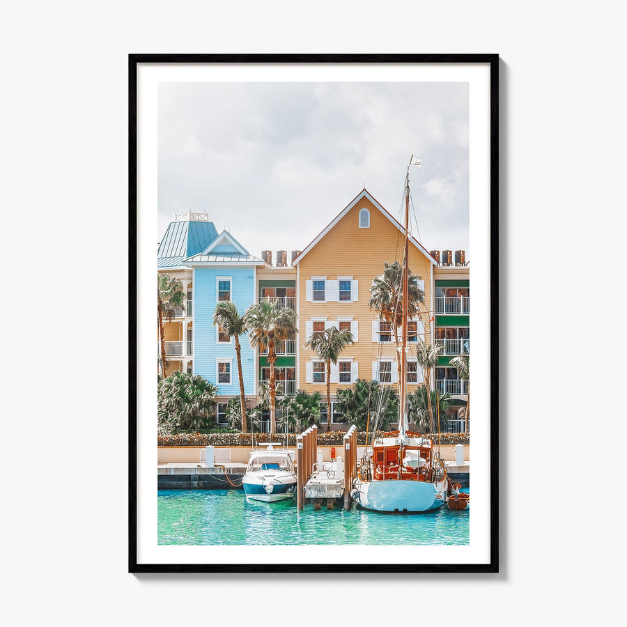 The Bahamas Photo No 1 Poster, framed poster mockup, white border