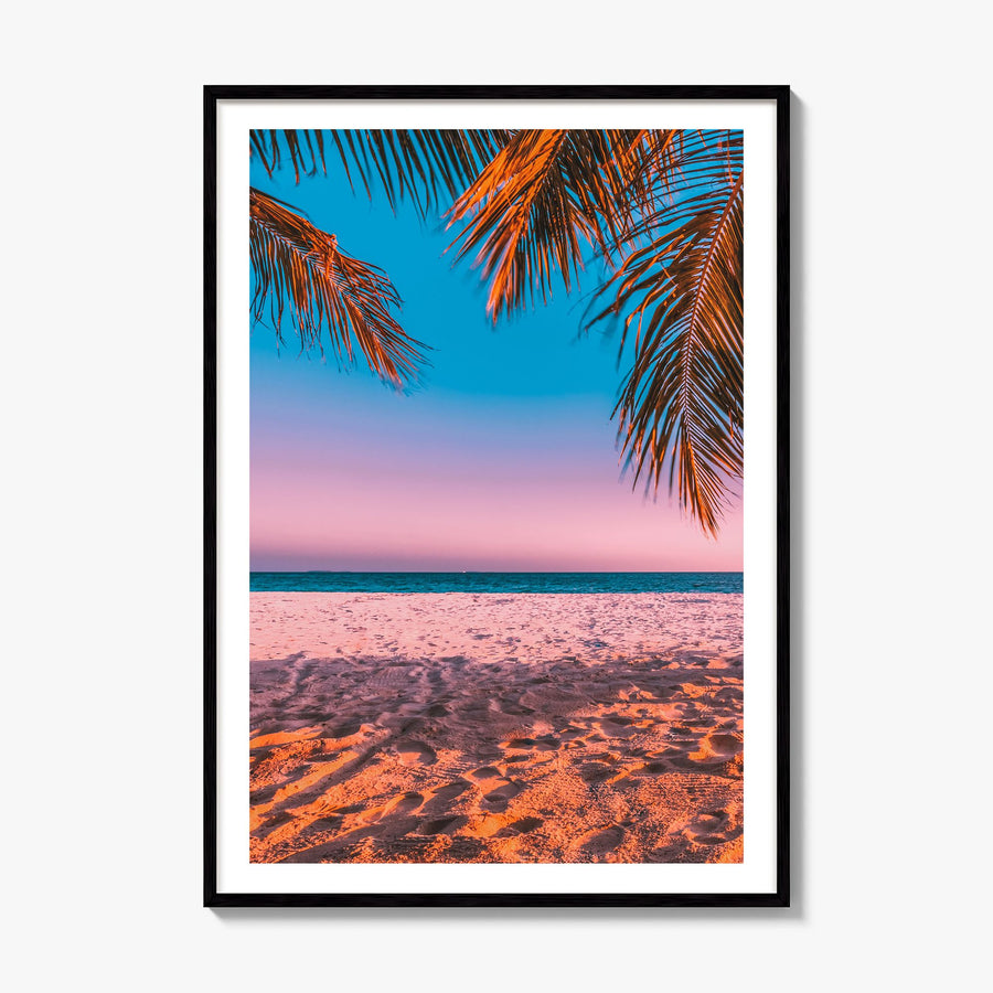 The Bahamas Photo No 3 Poster, framed poster mockup, white border