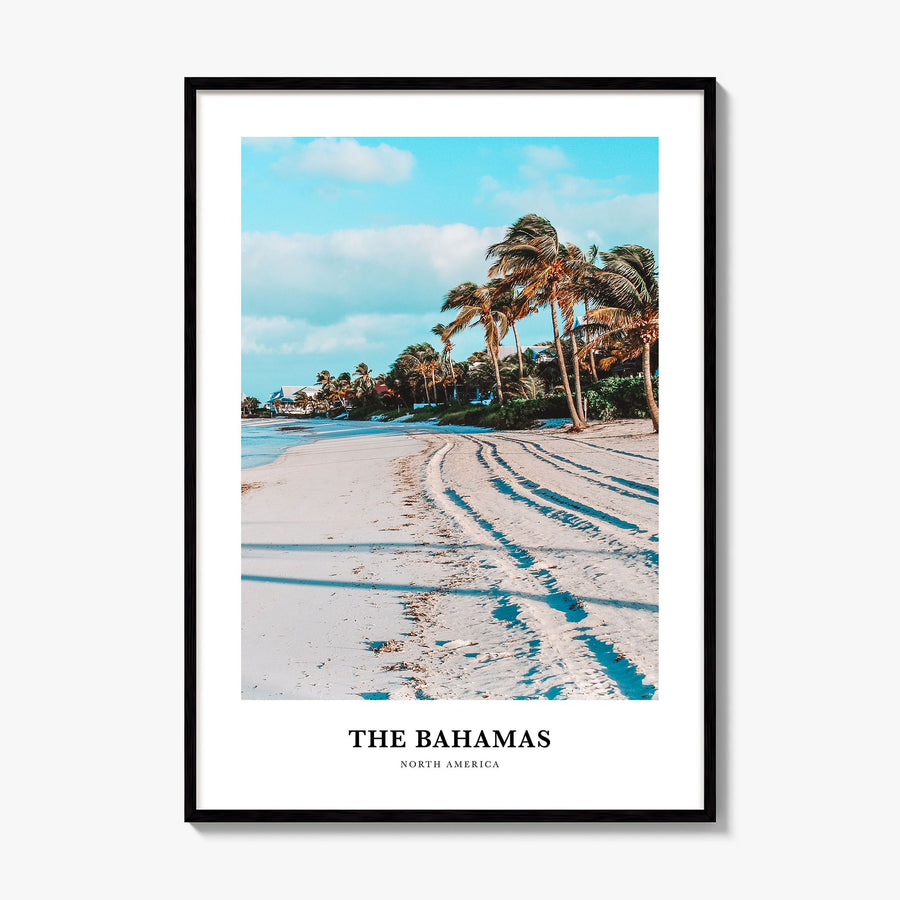 The Bahamas Classic Poster, framed poster mockup