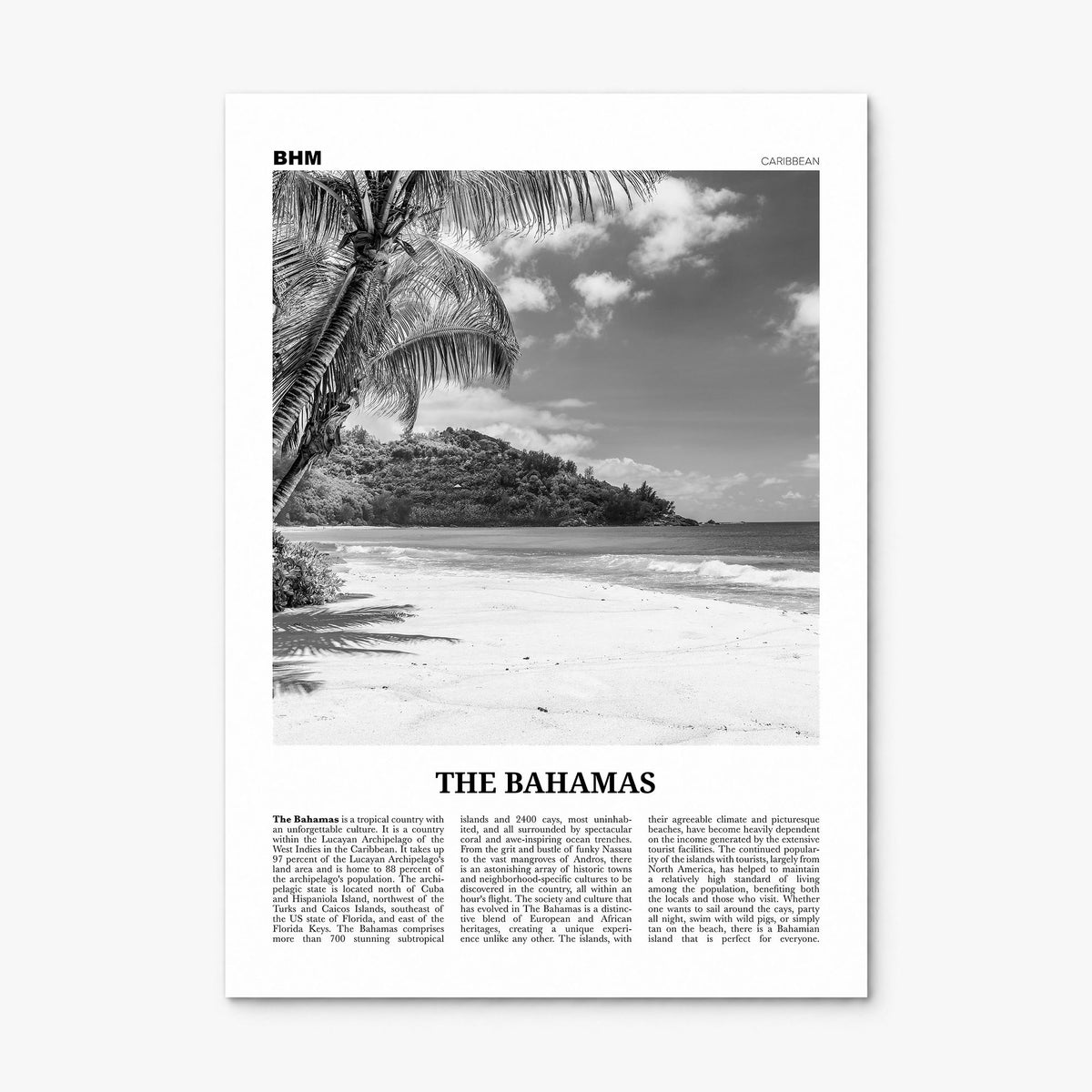 The Bahamas Newspaper No 1 Poster, print only (unframed)